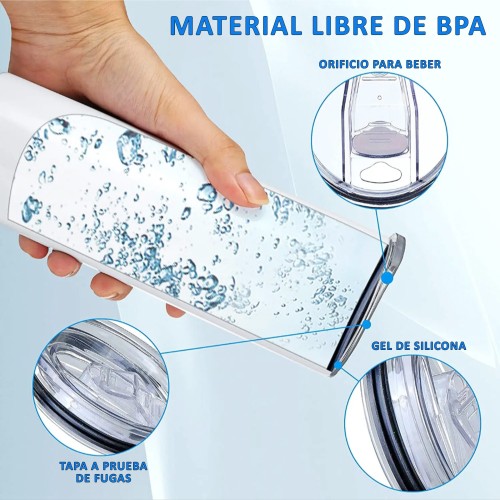 Mug Acero Inoxidable Sublimable Skinny M158