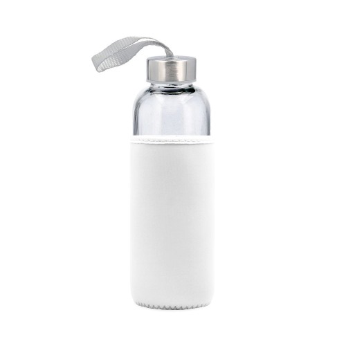 Botella Vidrio con Funda M28