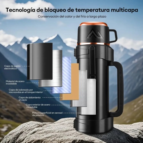 Termo Acero Inoxidable M129 ENCOBRIZADO