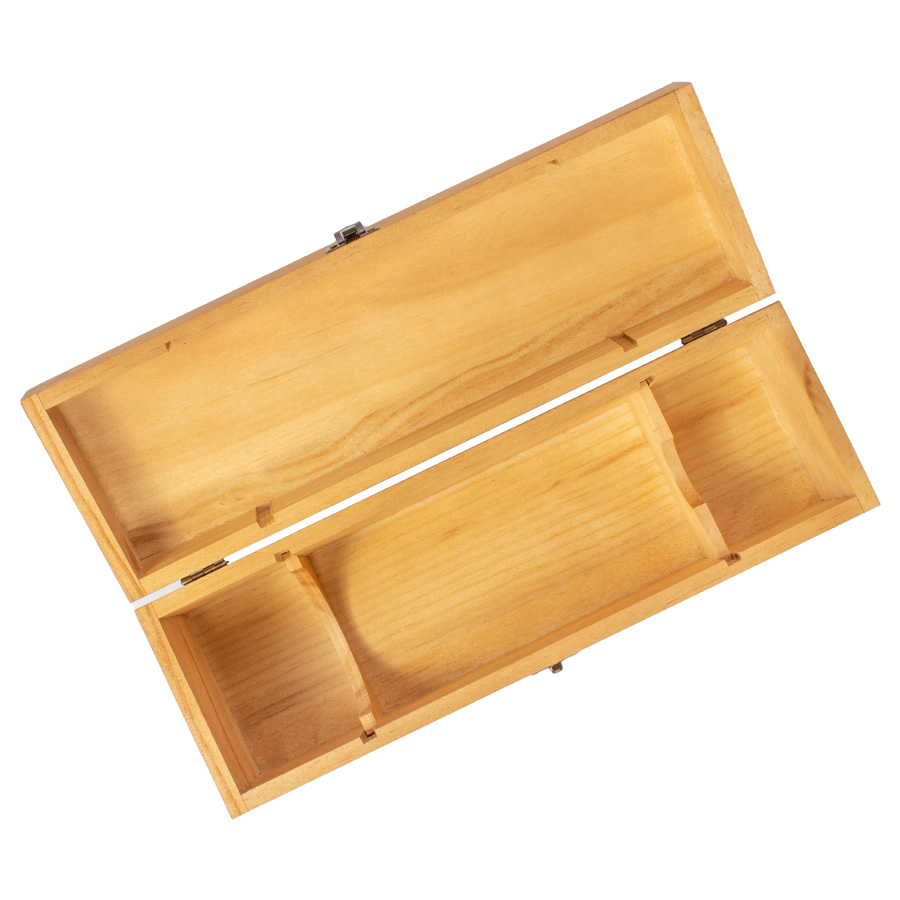 Caja de Madera Natural para Vino