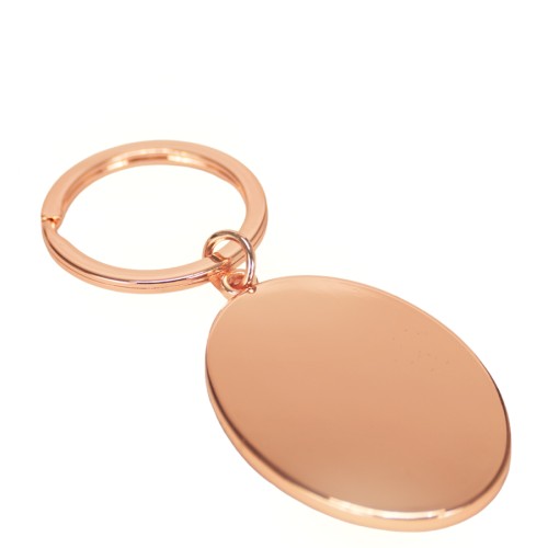 Llavero ovalado encobrizado negro 