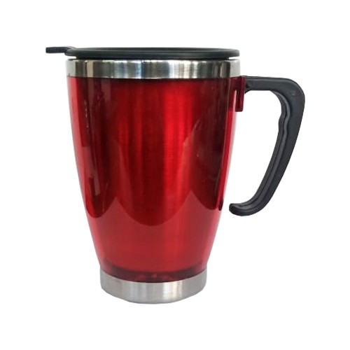 Mug Tazón Acero Inoxidable / PVC Cónico M29